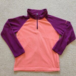 ✨ Girls' Columbia Fleece Quarter-Zip – Size Medium (10/12)